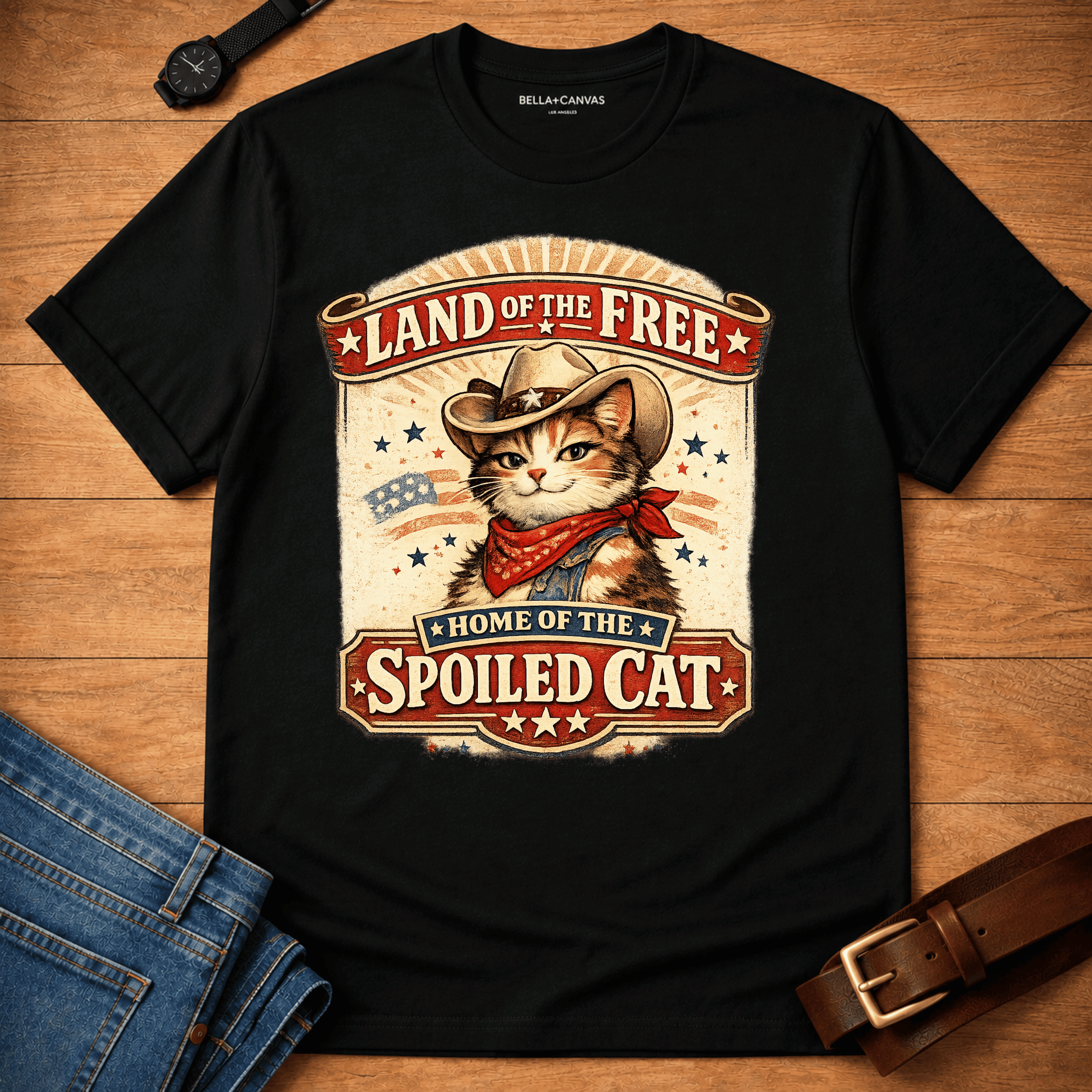 Land of the Free - Spoiled Cat t-shirt