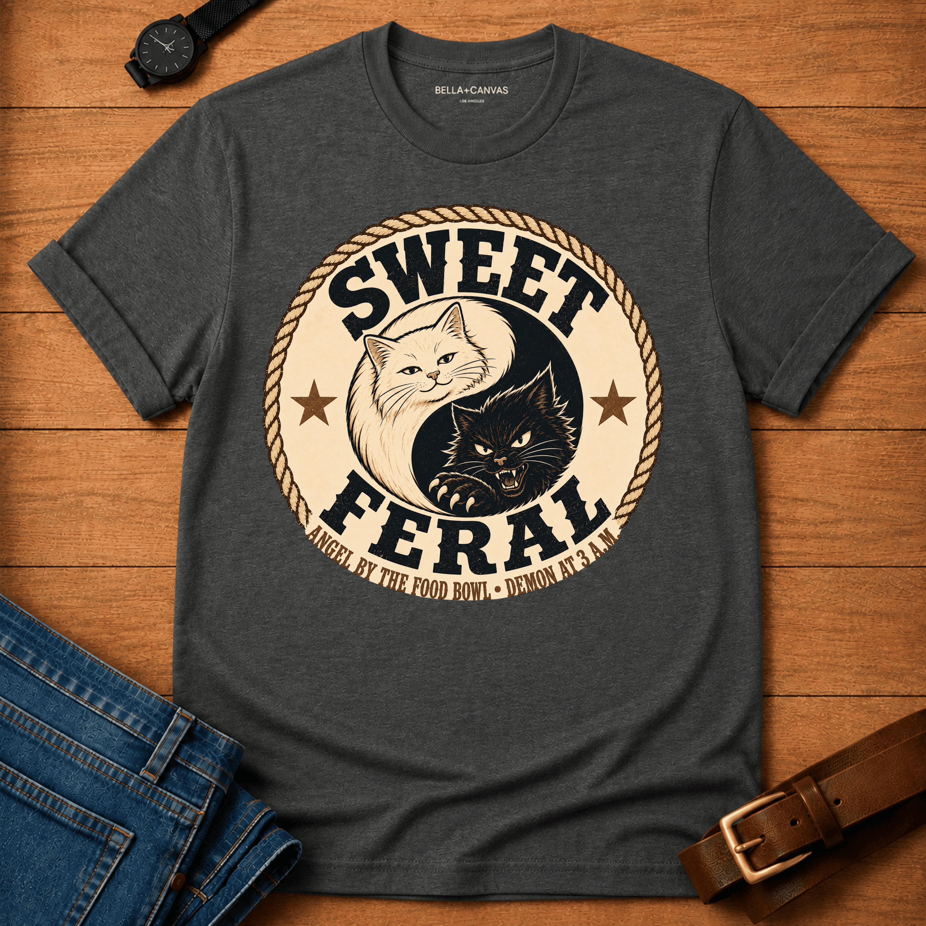 Cat Ying-Yang t-shirt