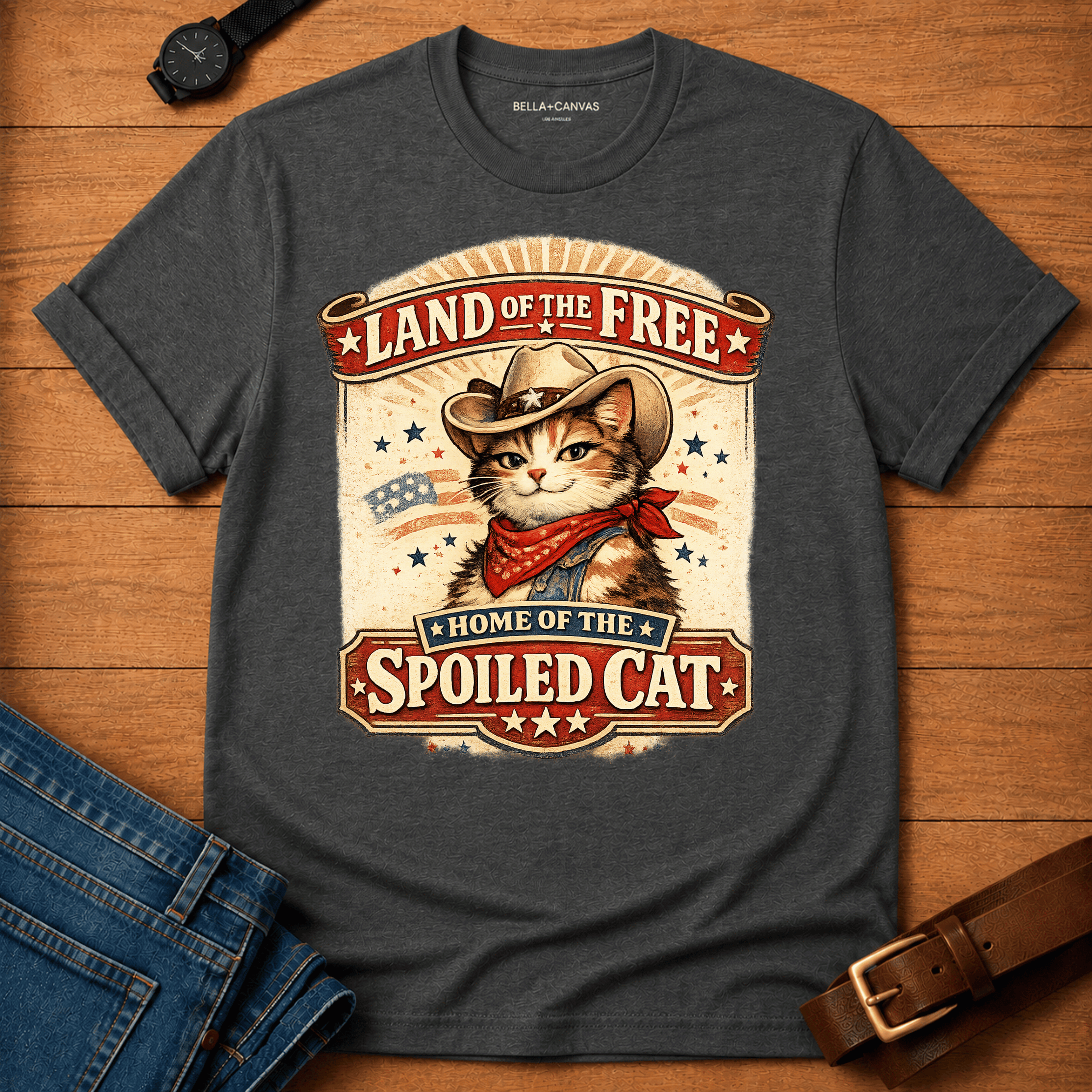 Land of the Free - Spoiled Cat t-shirt