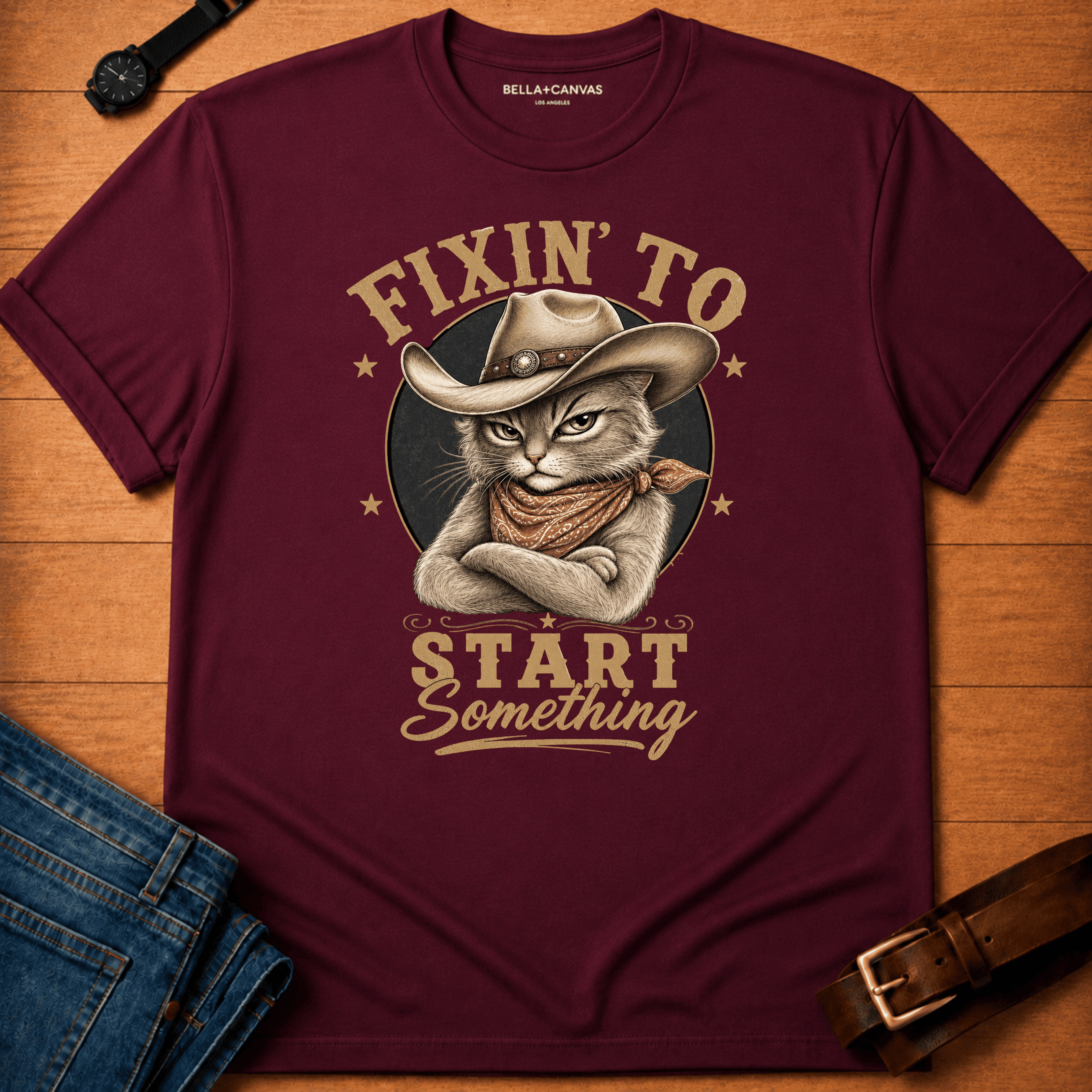 Fixin to start something vintage t-shirt