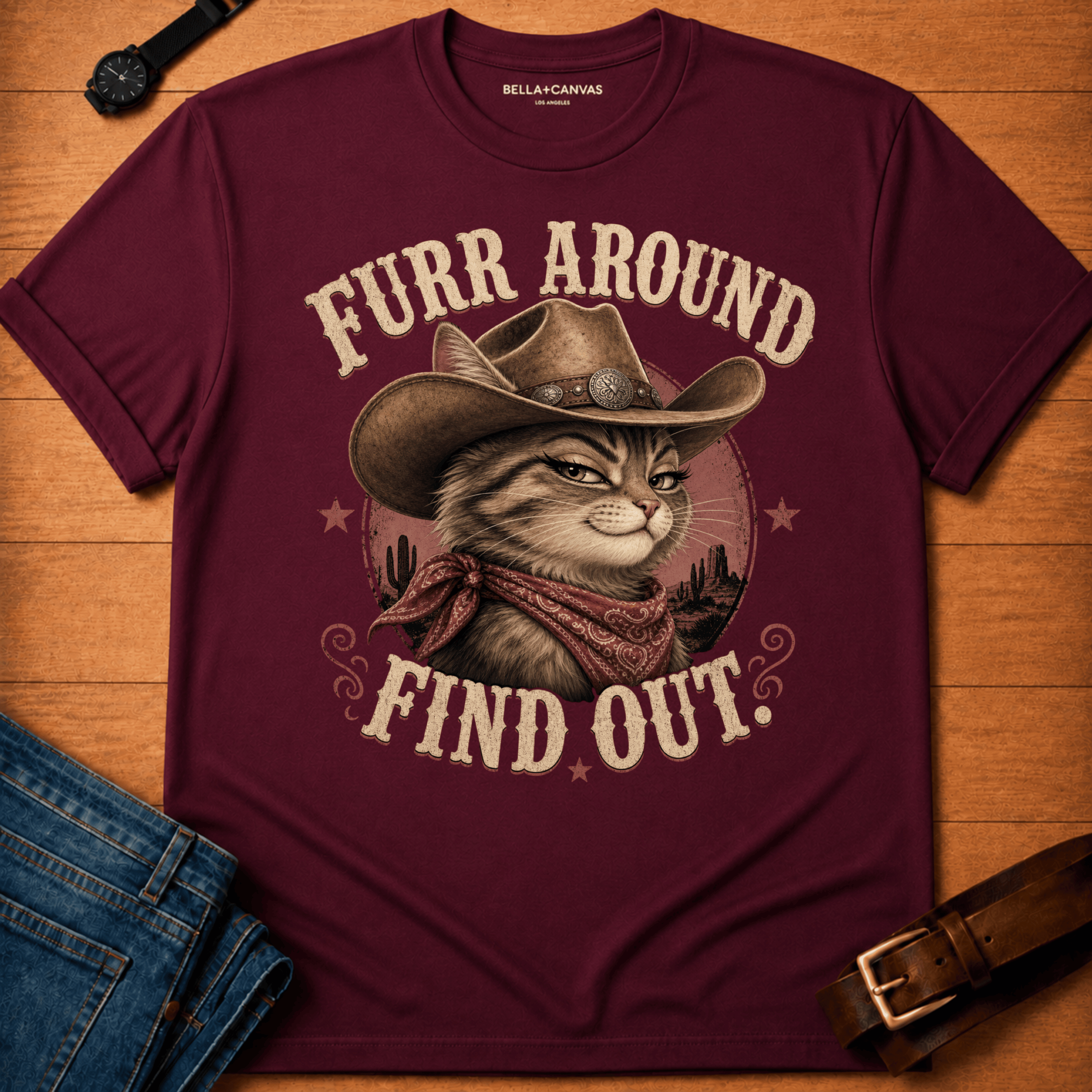 Furr Around Desert T-shirt
