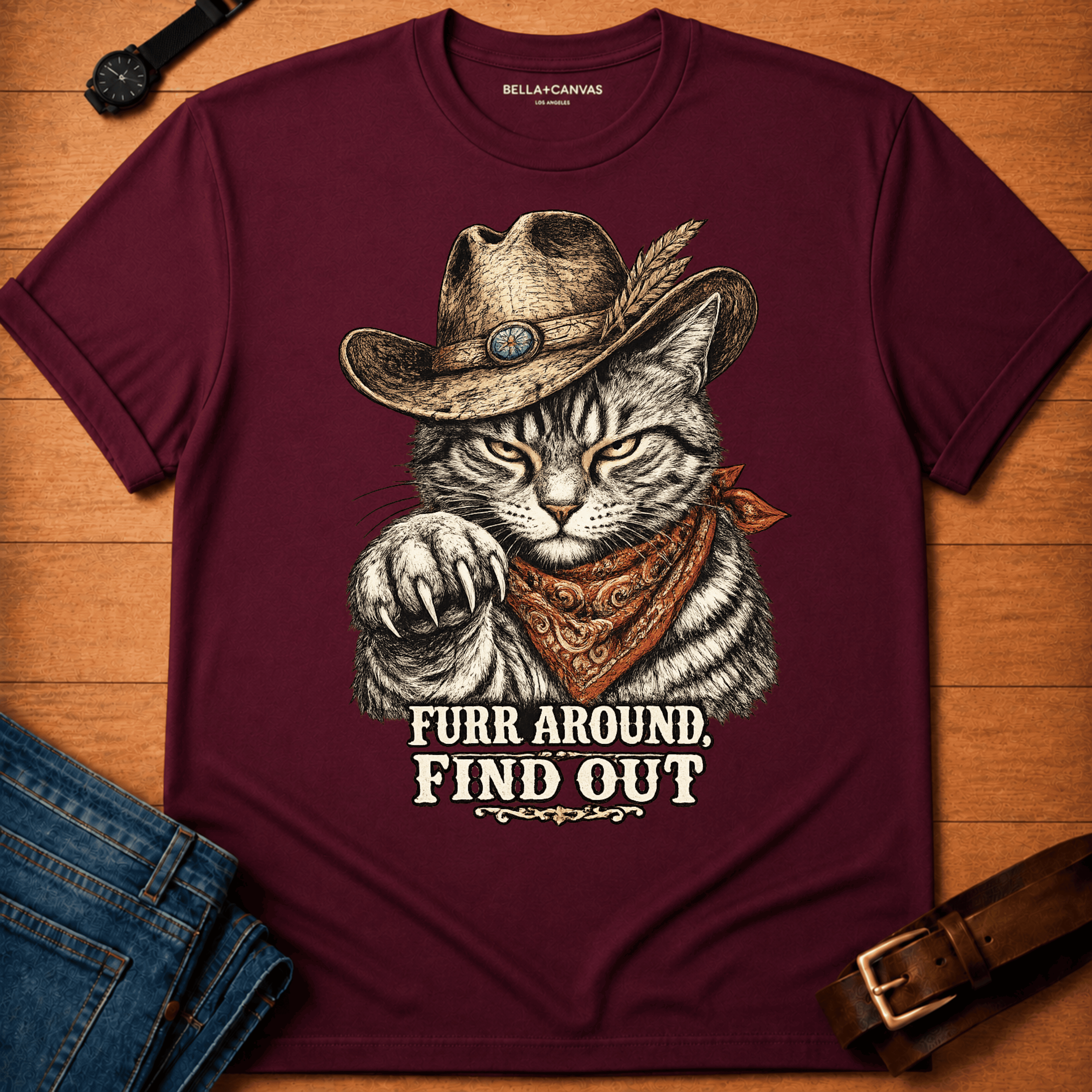 Furr Around Tabby T-shirt