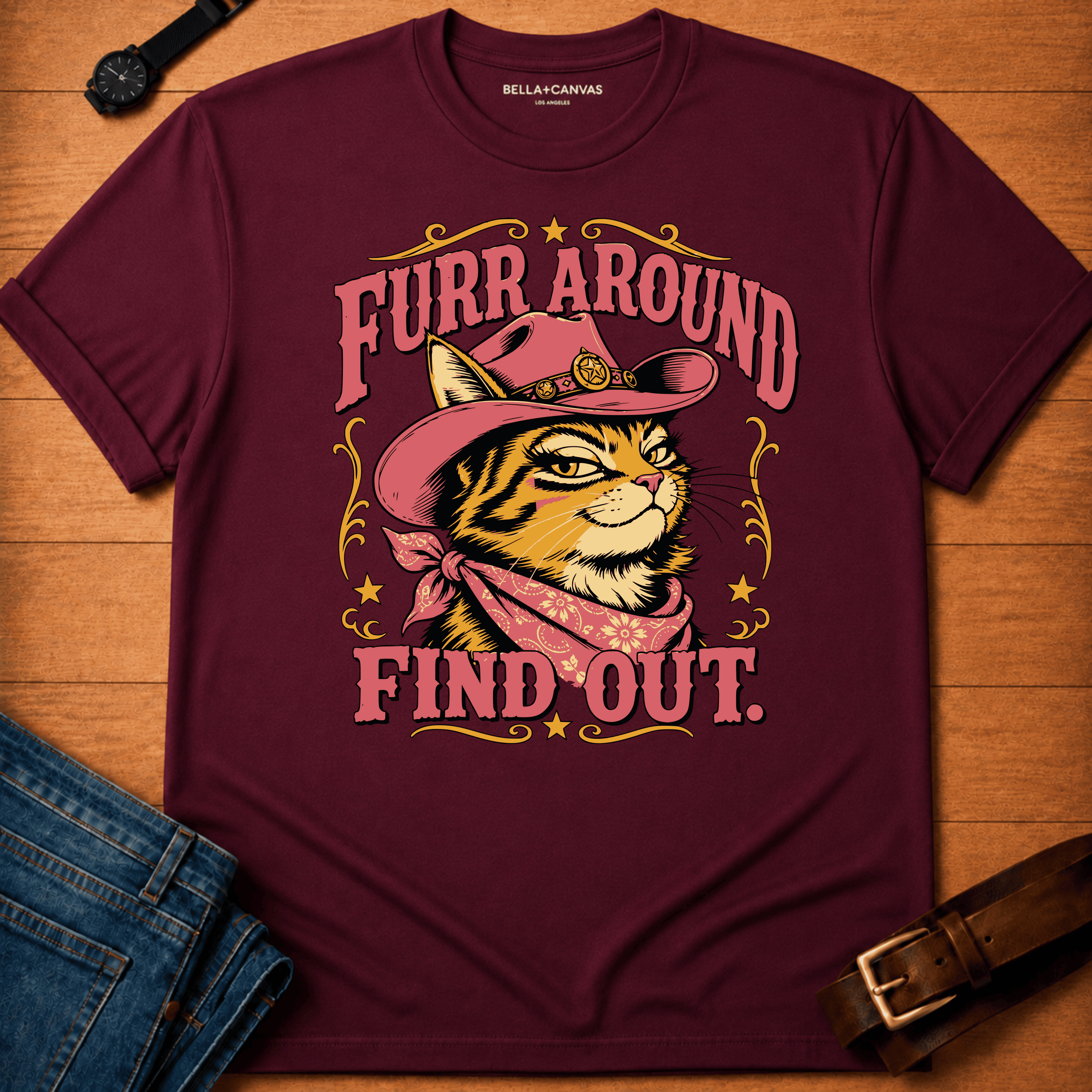 Furr Around Colored t-shirt