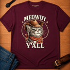 Meowdy Y'all Badge t-shirt