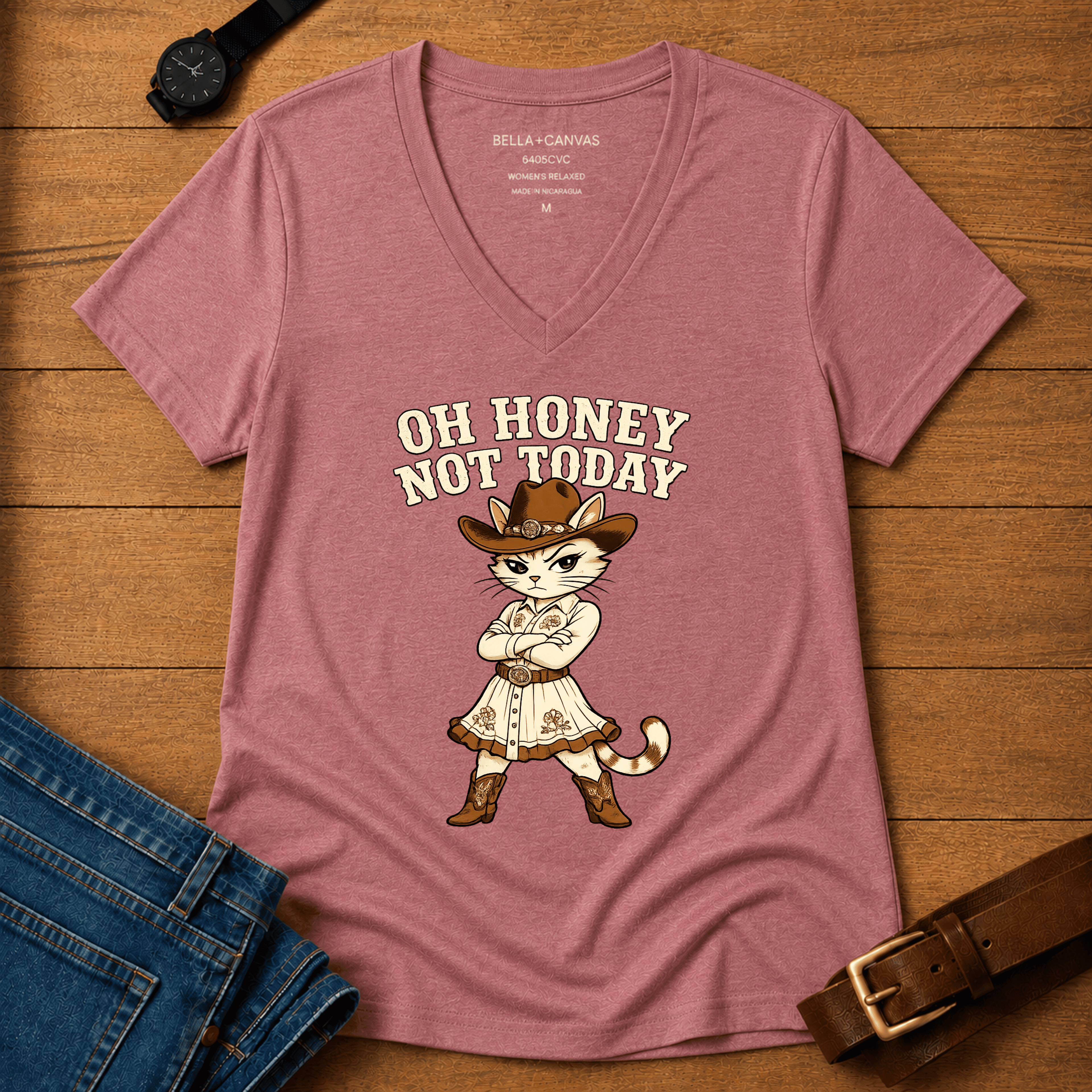 Oh Honey Not Today Women’s v-neck t-shirt